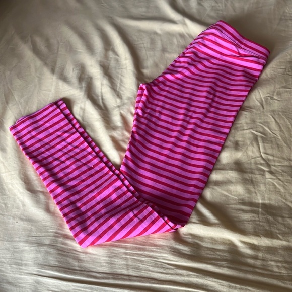 NWT Crewcuts Pink and Purple Striped Leggings in size 14 - Picture 4 of 6